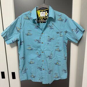 Men's Ricky Singh Casual Button-Down short sleeve shirt in Medium